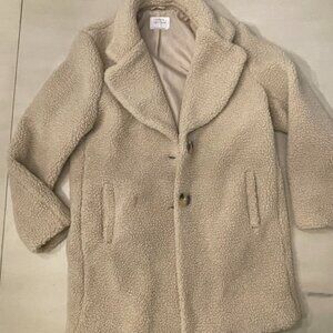 Urban Heritage Women's Tan Sherpa Coat Size L